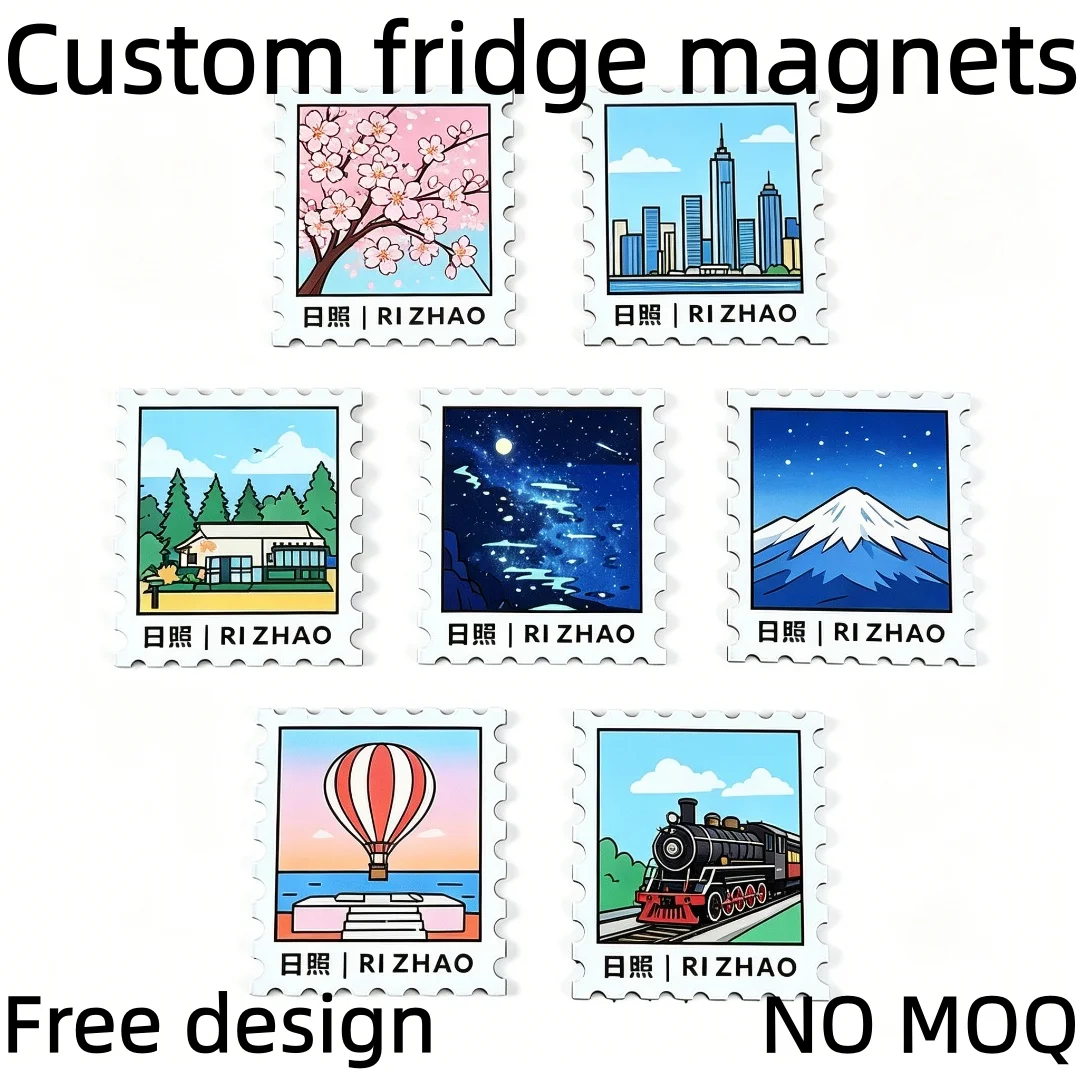 Cute Custom PVC Fridge Magnet High Quality Soft Rubber Refrigerator Magnet Tourist Souvenir China Factory