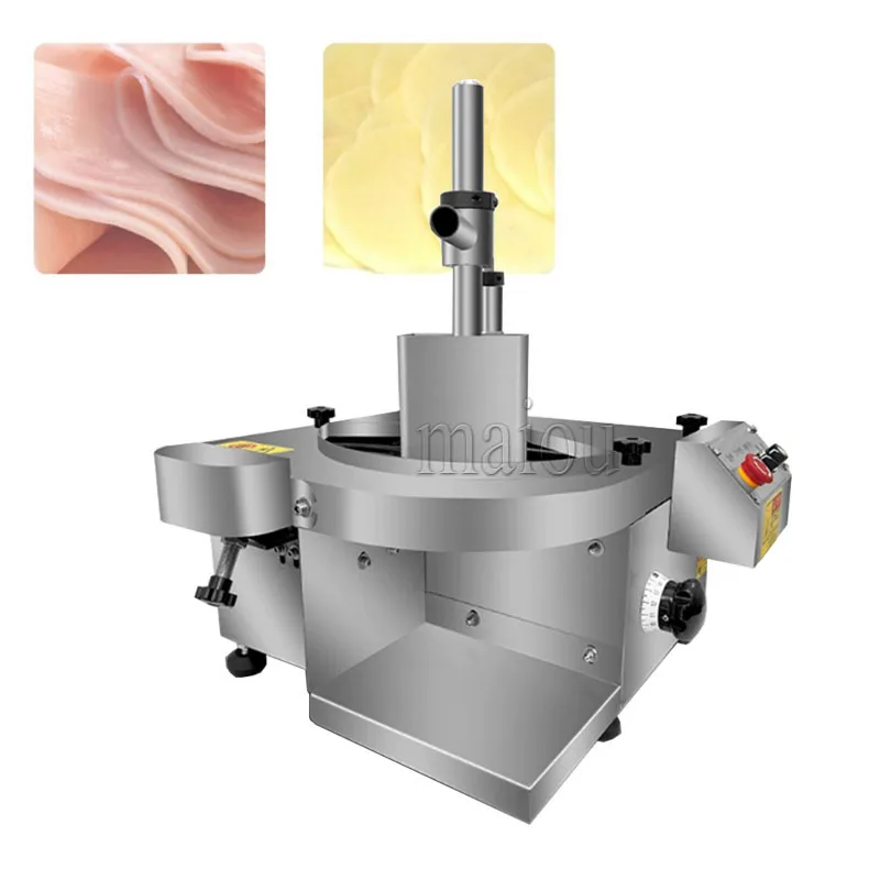 110v 220v Fresh Meat Slicer Commercial Automatic Multi-Function Waist Slice Tendon Braised Meat Cooked Food Meat Cutting Machine