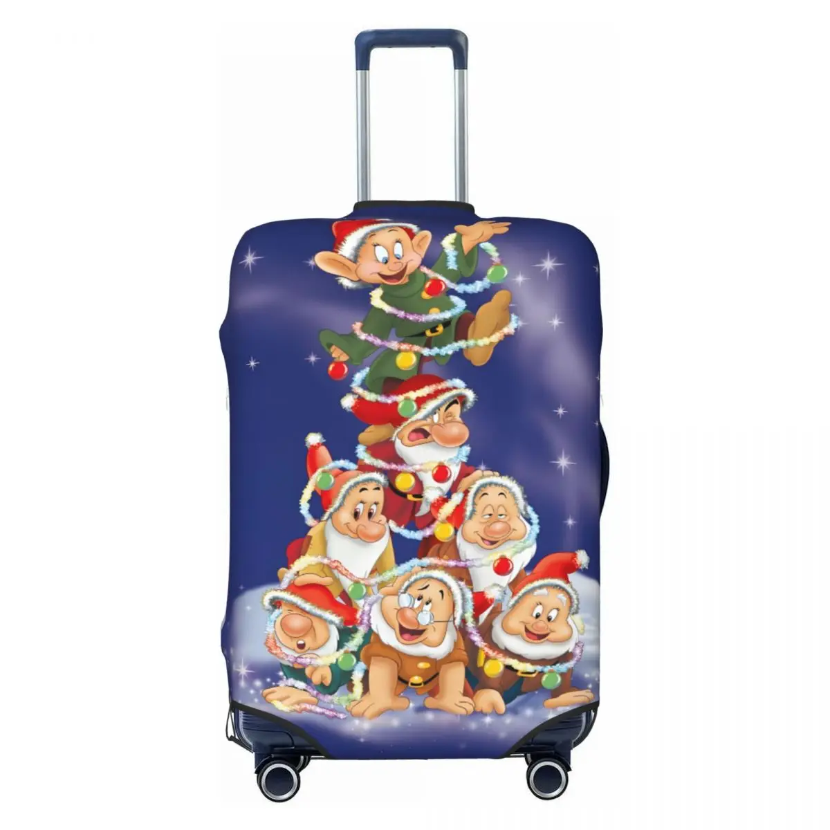 

Custom Snow White And The Seven Dwarfs Luggage Cover Protector Funny Kawaii Princess Travel Suitcase Protective Cover 18-32 Inch