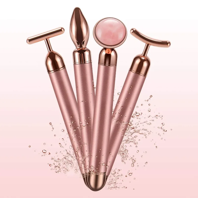 

4-in-1 Face Massager Roller 24k Golden Face Roller, Arm Eye Nose Massage for Face Facial Massager Skin Care Tools
