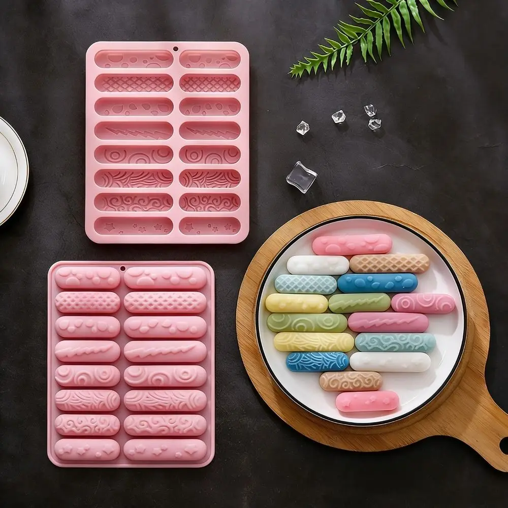 Energy Bars Long Threaded Strips Silicone Molds Different Sizes Long Sticks Cake Molds Short Sticks DIY Chocolate Molds Candy