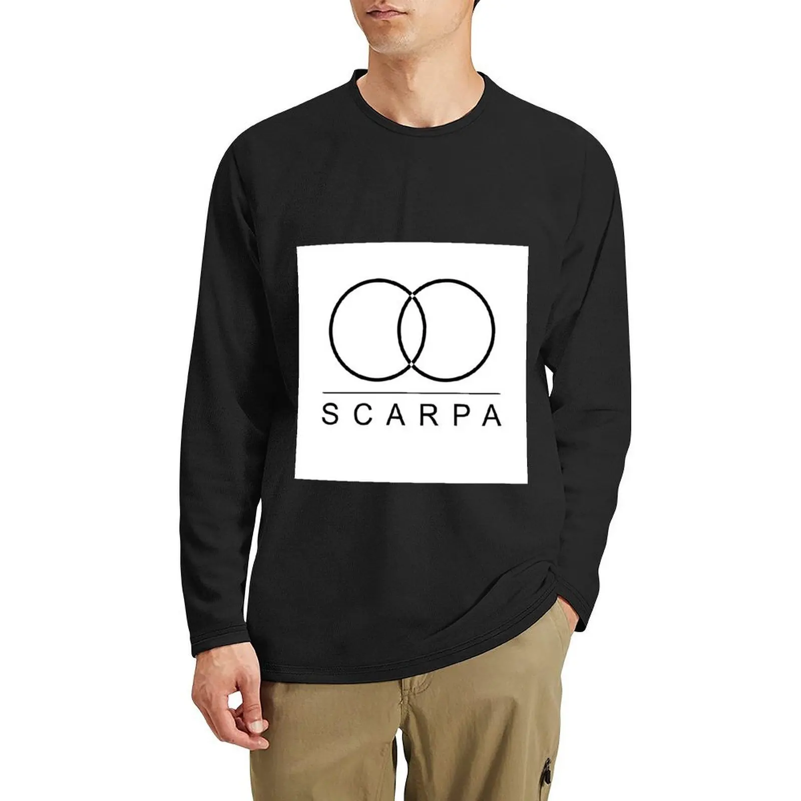 

Carlo Scarpa Logo - Black Long T-Shirt graphic t shirt graphics t shirt Blouse custom t shirts men clothings