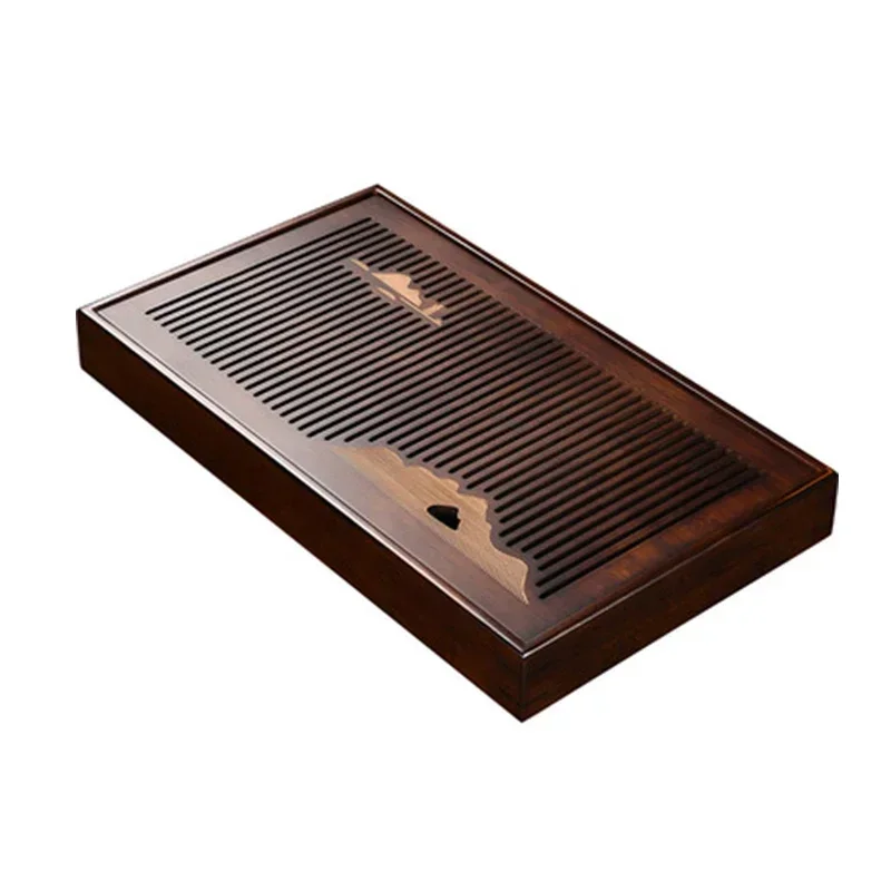 Solid Wood Tea Tray Drainage Water Storage Kungfu Tea Set Drawer Tea Board Dining Table Chinese Tea Ceremony Tools Wood Tray