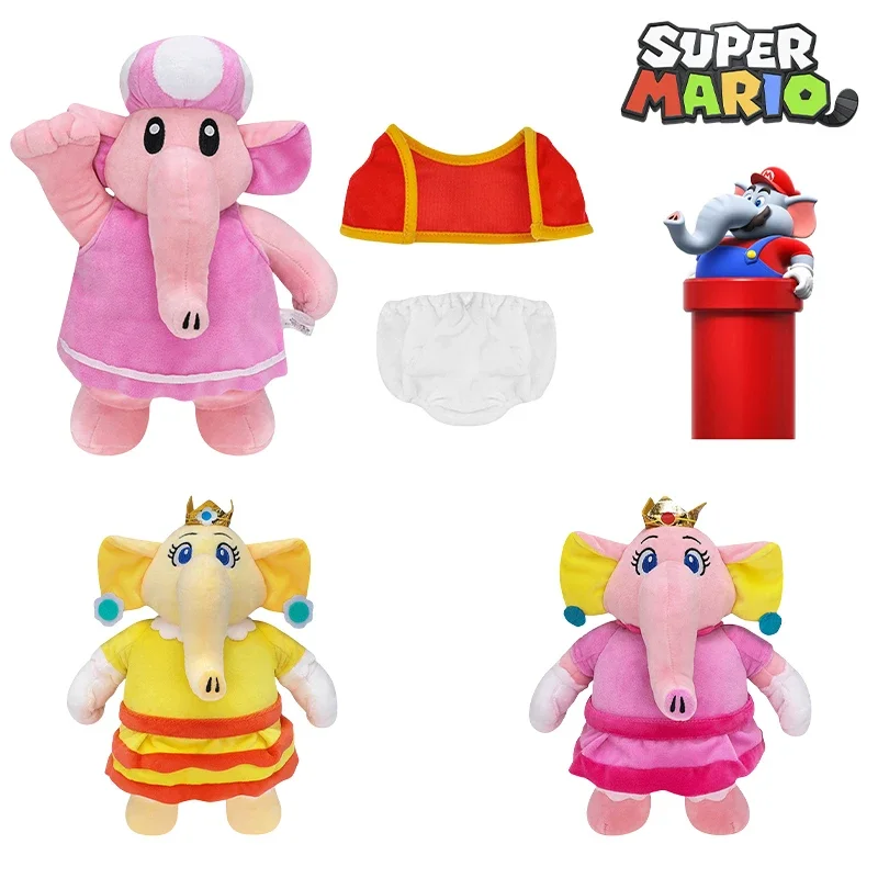

Super Mario Elephant Princess Peach Children Toys Anime Figure Toadette Daisy Stuffed Animal Kids Doll Decoration Christmas Gift