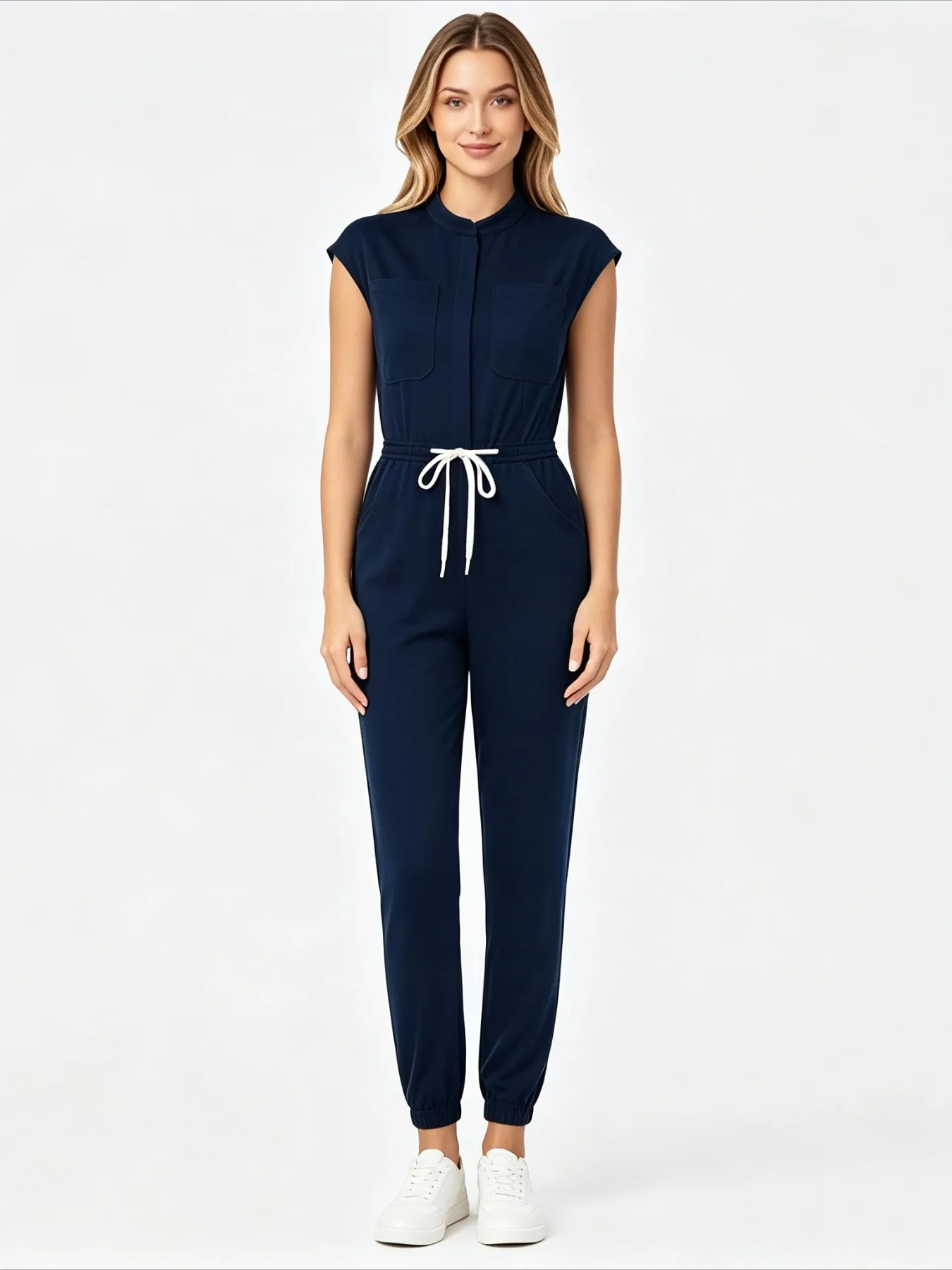 Breathable Durable Scrub Jumpsuit Comfort Work Attire For Laboratory Students Daily Class And Commute