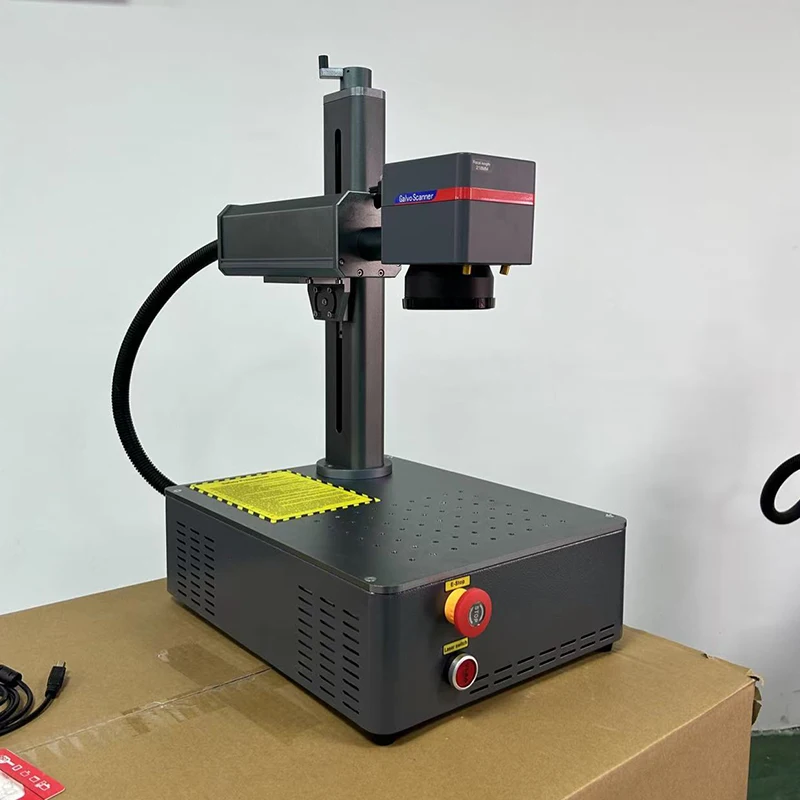 Compact Metal Jewelry Small Fiber Laser Marking etching Machine 30W  fiber laser marker fiber optic laser engraver