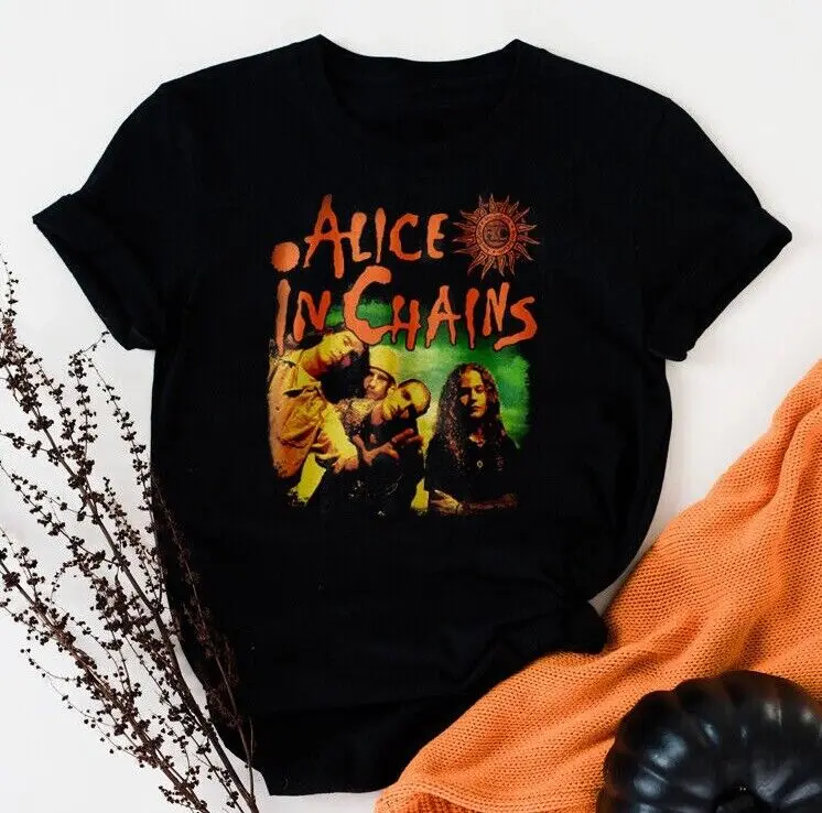 

Alice In Chains American Rock Band Music Lovers Black Anniversary Gifts T-Shirt