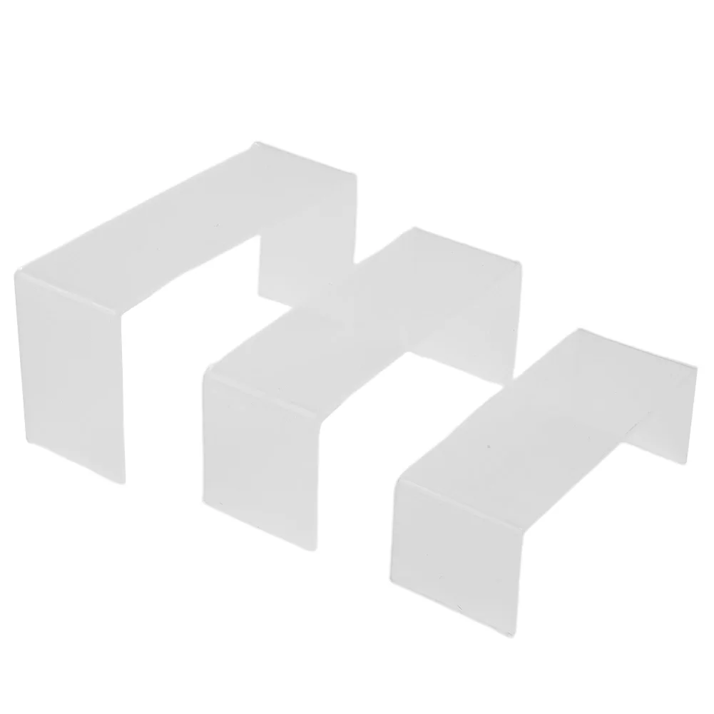 Clear Rectangle Acrylic For Display Risers 6pcs for Nendoroids Figures Jewelry and Decorative Objects in Showcase