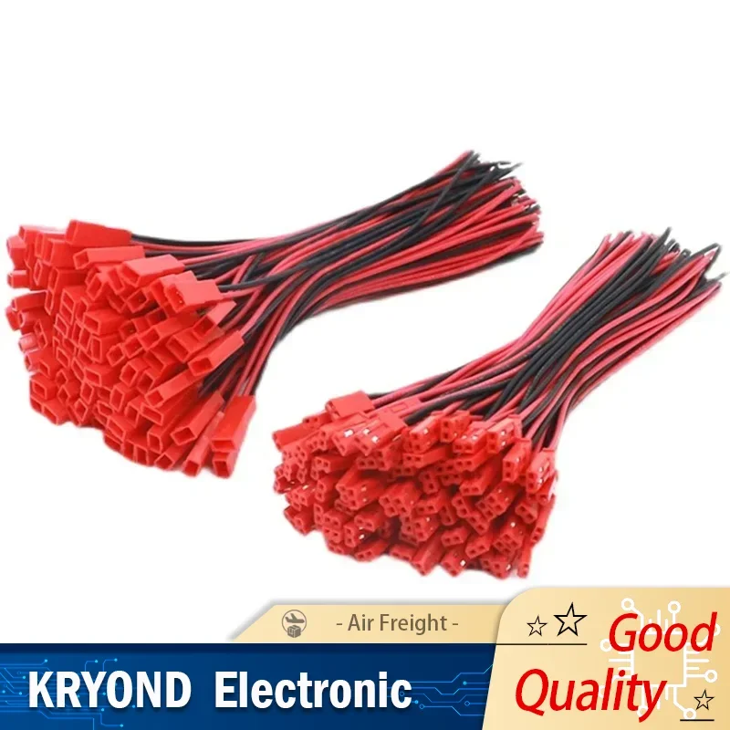 10Pairs 100mm 150mm 2 Pin JST Plug Connector Male + Female Cable Wire for RC Toys Battery LED Lamp
