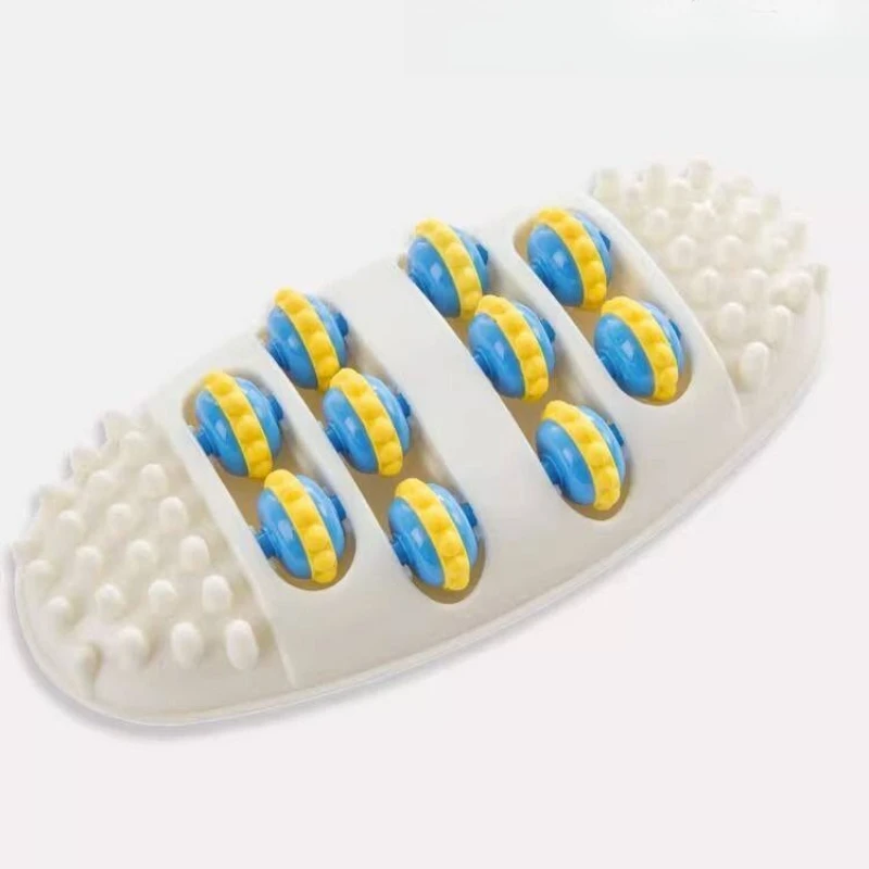 Tapis de massage réflexologie non motorisé, lot de 1, outil en plastique hypoallergénique à design de pétrissage par acupression pour le soulagement du stress