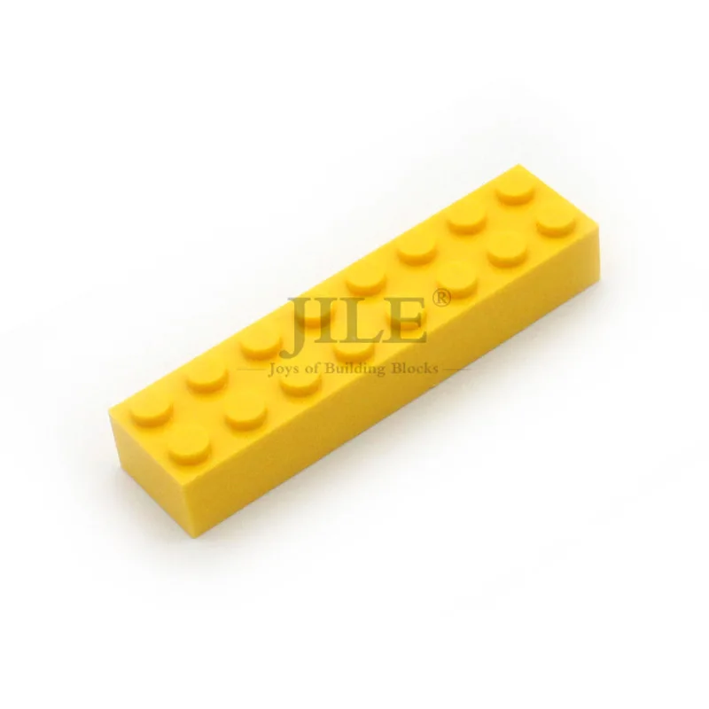 40 stks Moc Bouwsteen Dikke Baksteen 2x8 3007 DIY Creatieve Enlighten Basics Klassieke Sets Compatibel Assembleert Deeltjes speelgoed