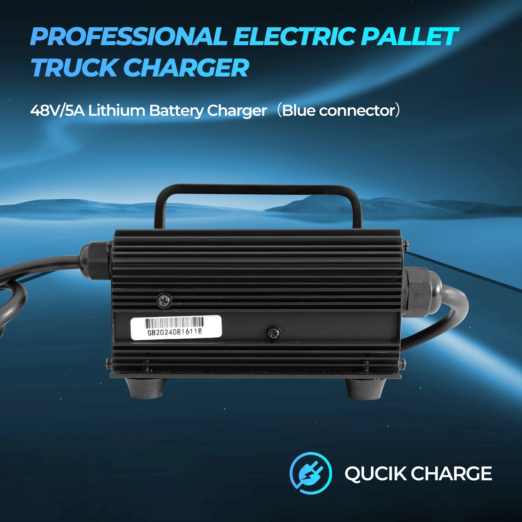 48 Volt 5 Ampere Lithium-Batterieladegerät für Heli/Jiali CBD18/20J-LI3 elektrische Gabelstapler-Buchse