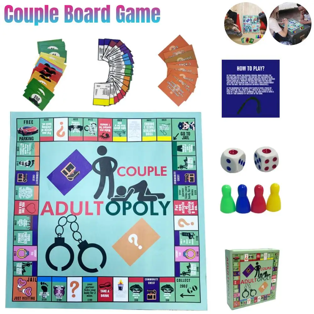 Adult Couple Game Night Intimacy Cards Board Games Funny Creative Adult Date Prop Couple Table Board Game Toy Valentines Gifts