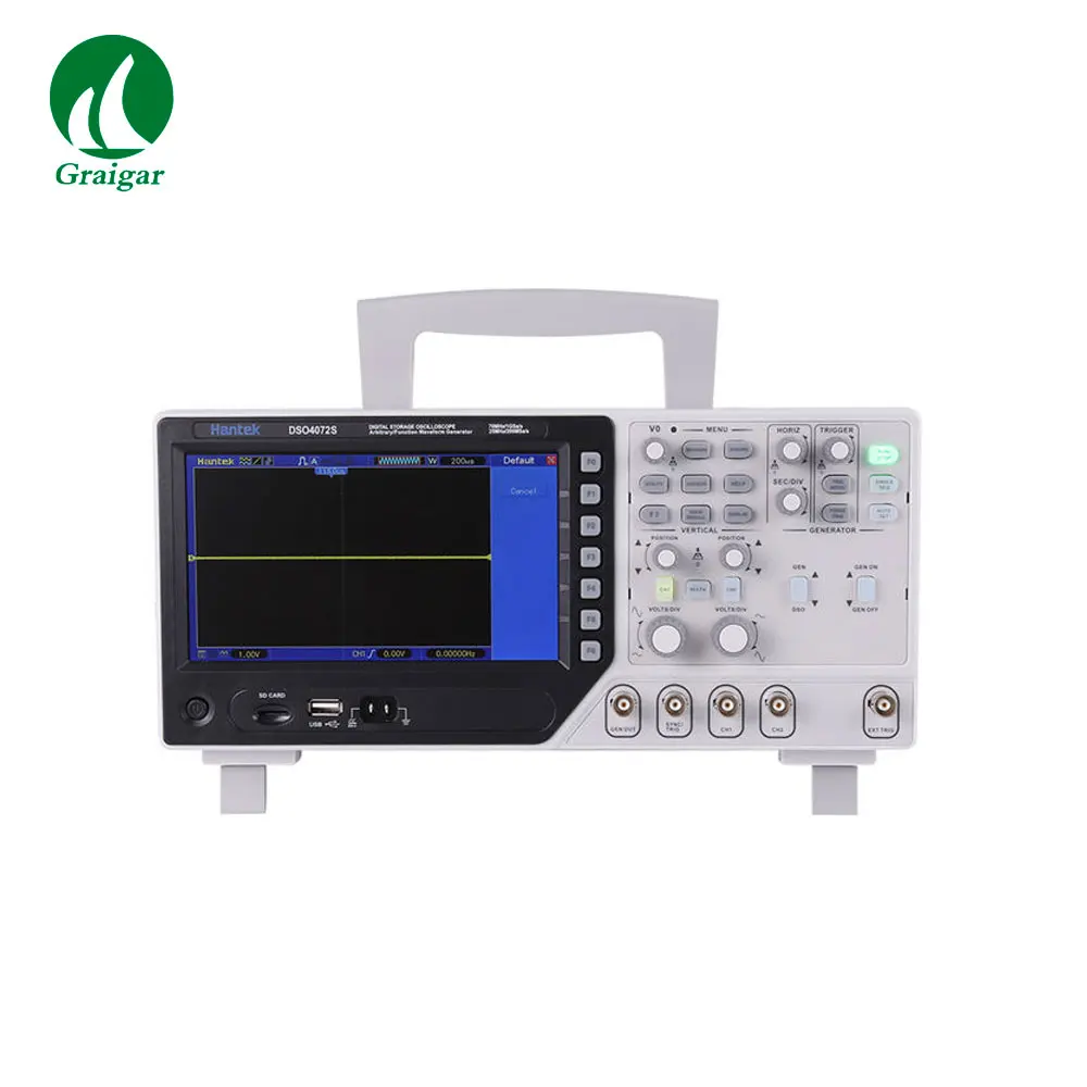 Hantek DSO4072S 2 in1 Digital Oscilloscope Function Waveform Generator 2CH 70MHz Bandwidth 1GSa/S Sample Rate