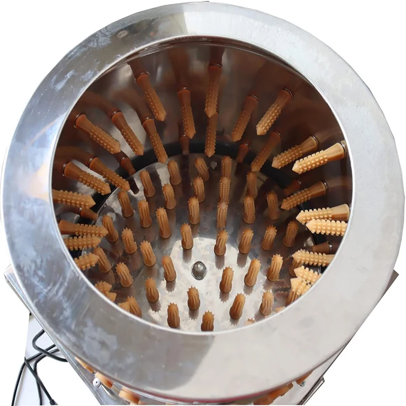 آلة نتف الدجاج الكهربائية مزيل ريش الدواجن آلة نتف الدجاج التركي التجارية من الفولاذ المقاوم للصدأ