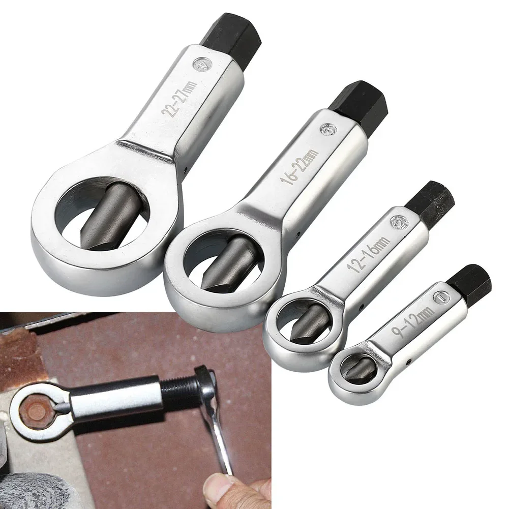 4pcs Nut Splitter Set For Rusted Bolt Removal 9mm To 27mm Heavy Duty Breaker Tool Kit For Car Repair And Home Maintenance Tasks