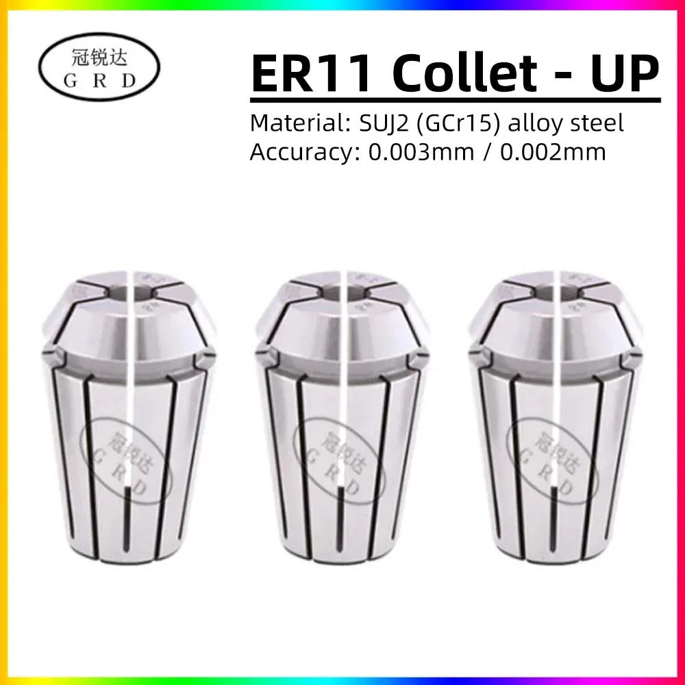 Precisão 0.003 mm Mandril de Pinça de Mola 0.002 mm 17 mm Conjunto para Máquina de Gravura Eixo Centro de Usinagem Cnc Suporte de Ferramenta Er11 up