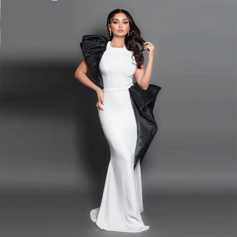 

Prom Gown Saudi Arabia Dearin Square Collar Sheath Floor Length Skirts Vertically Bespoke Occasion Dresses Evening Formal Dress