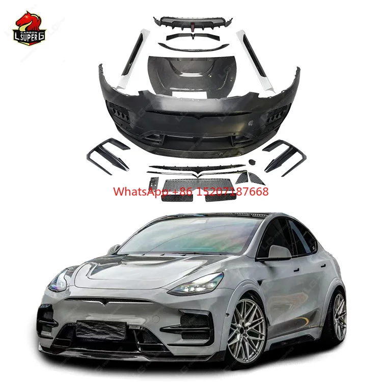 Для Tesla model Y upgrade до D style Body kit