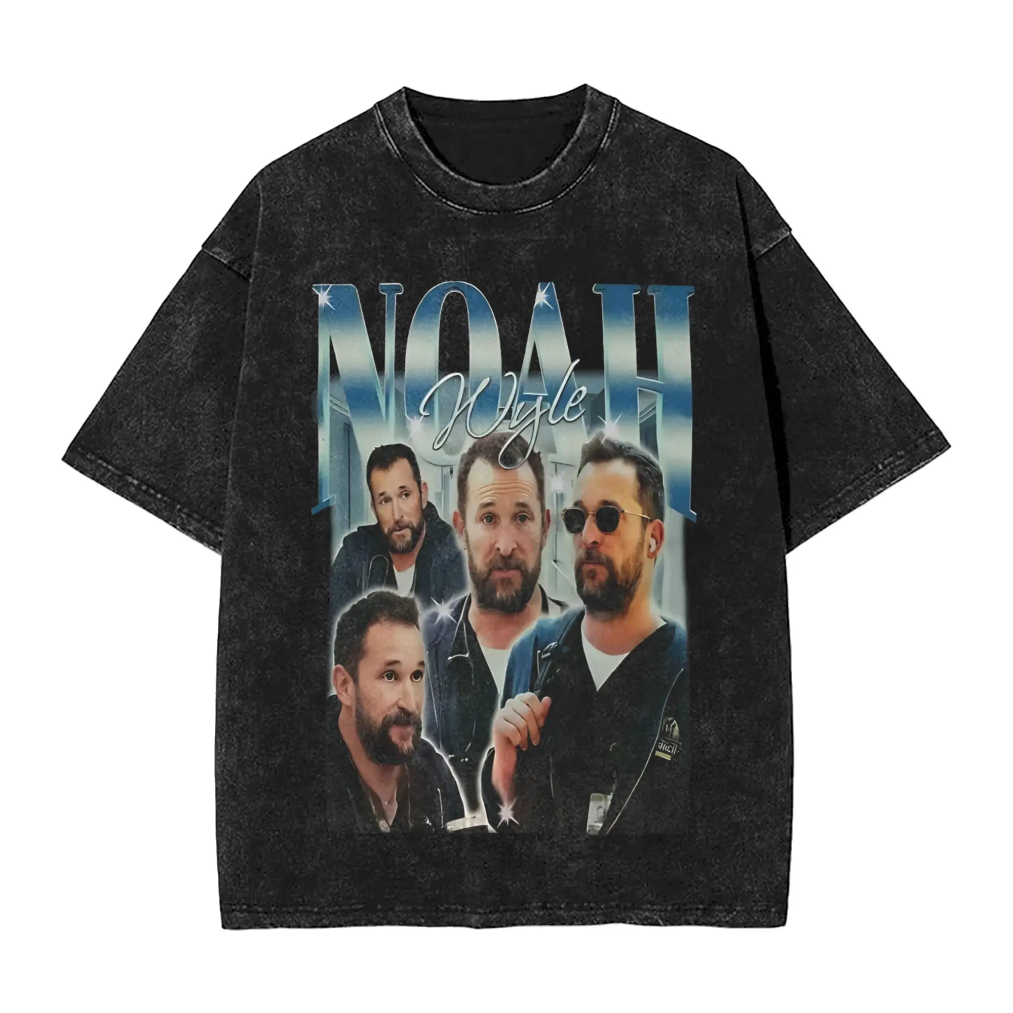 The Pitt Noah Wyle T Shirts Washed 100% Cotton High Street T-Shirts  Novelty Men Women Tops Streetwear Printed Tops Tees