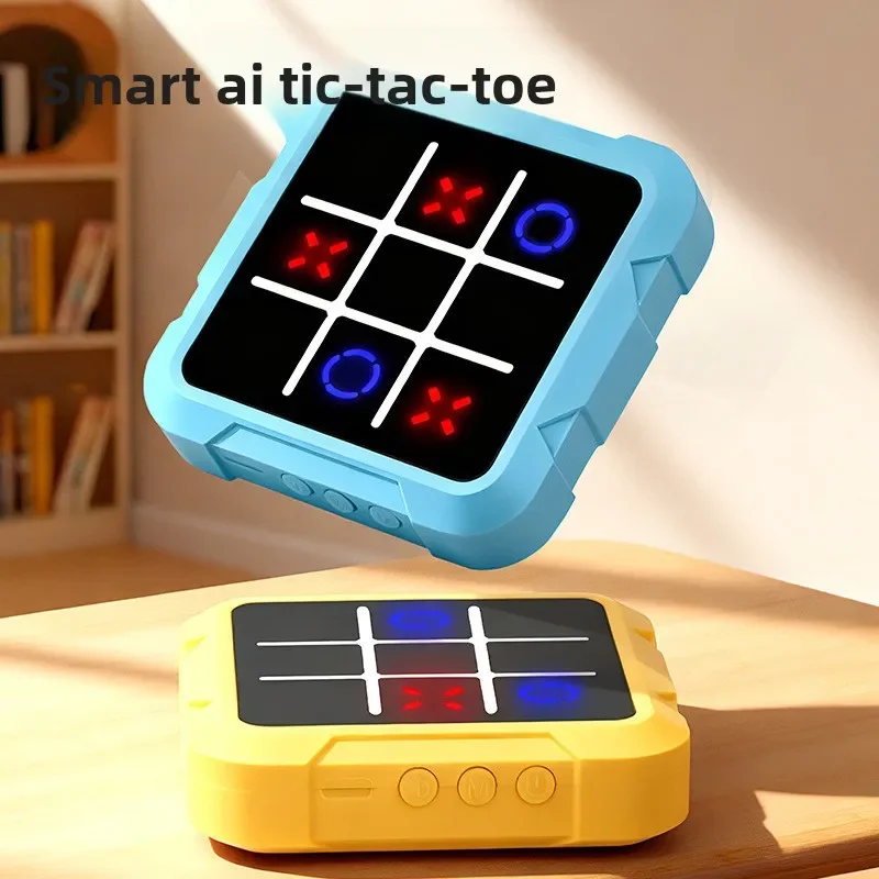 AI Intelligent Tic Tac Toe Electronic Chessboard, Brain Thinking Training Tabletop Battle Toy Children Birthday Gift Puzzle Game