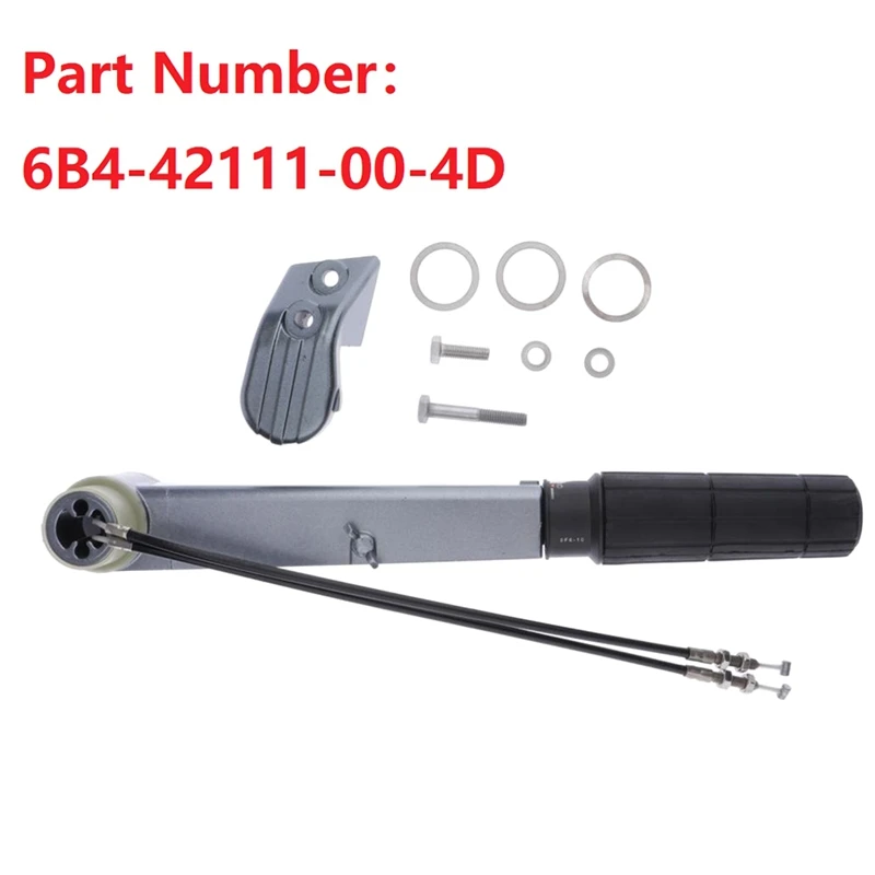 6B4-42111-00-4D Outboard Throttle Handle Assy With Cable Replacement Accessories For Yamaha Outboard