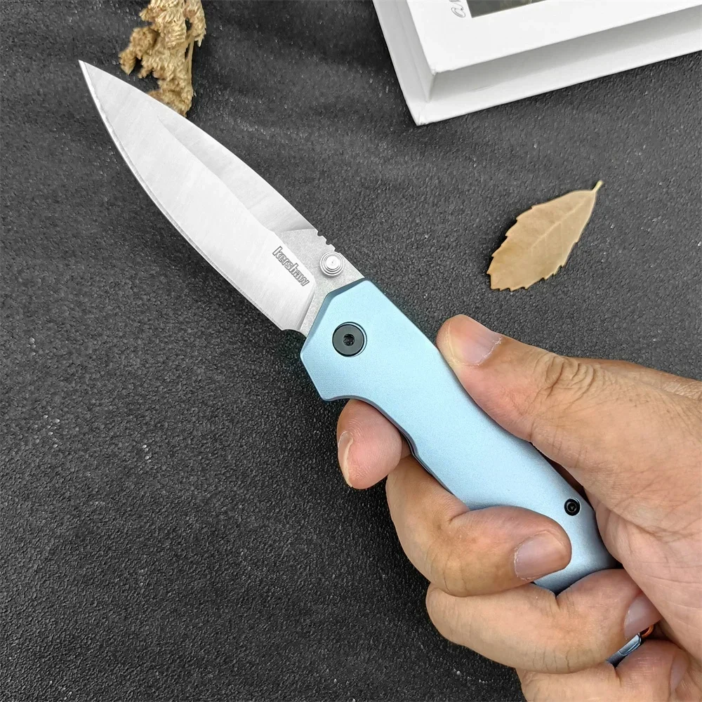 2038 Series Iridium Folding Knife D2 Blade Aluminum Handle Survival Hunting Rescue Pocket Knives Outdoor Camping Tools