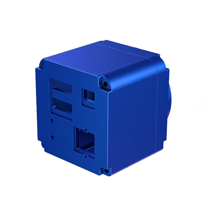 مركز التصنيع باستخدام الحاسب الآلي اللون الأزرق بأكسيد الألومنيوم البثق الضميمة بأكسيد بالوعة الحرارة الضميمة المعدنية أنودة