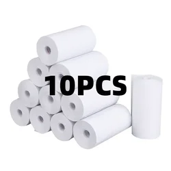 Papier thermique blanc pour impression instantanée d'appareil photo pour enfants, papier d'impression pour appareil photo pour enfants, pièces de rechange, accessoires, 10 rouleaux, 57x25mm