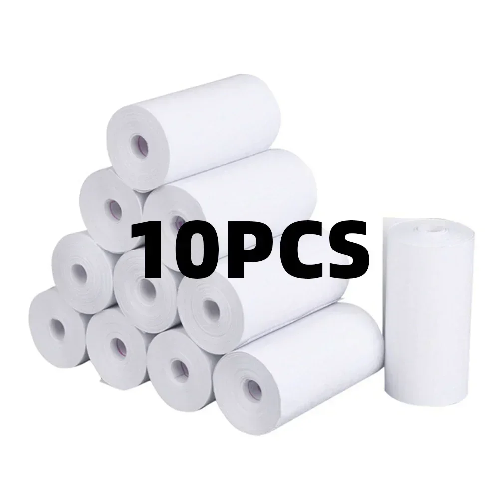 10 Rolls Thermal Paper White Children Camera Wood Pulp Instant Print Kids Camera Printing Paper Replacement Accessories Parts