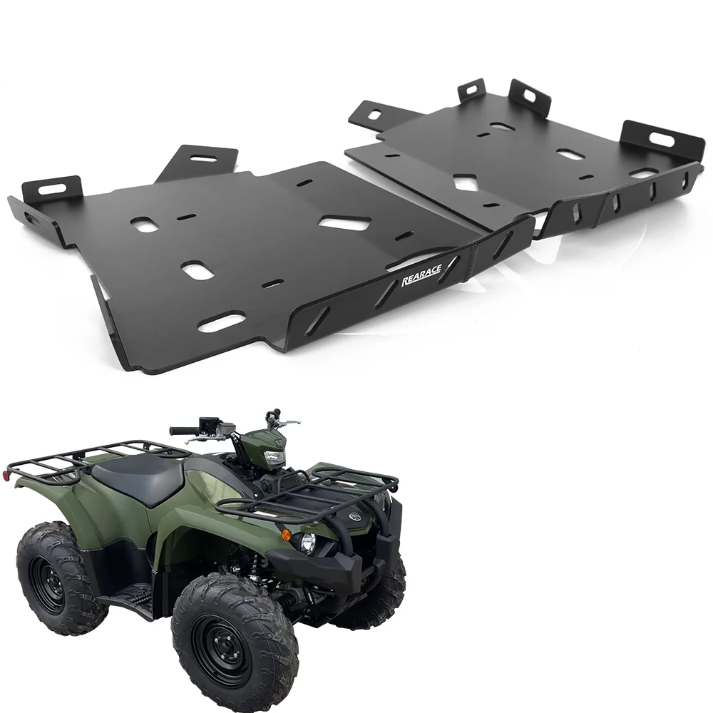 Motorcycle Footwell Skid Plates For Yamaha Kodiak 450 2018 2019 2020 2021 2022 2023 2024 2025 ATV Aluminum Footwell Skid Plates