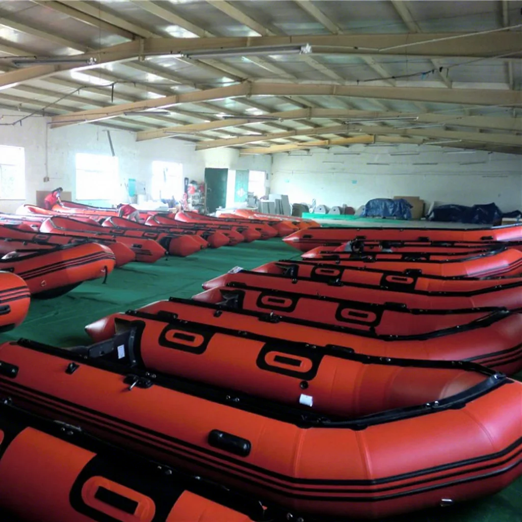 Factory 3.8m 4.2m 4.8m 5m Aluminum Bottom Floor Mariner Portable Inflatable Boat With Zodiac Style