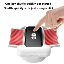 Rechargeable Automatic Card Shuffling Machine Electric Poker Card Shuffler tool device for Card Games Home Party