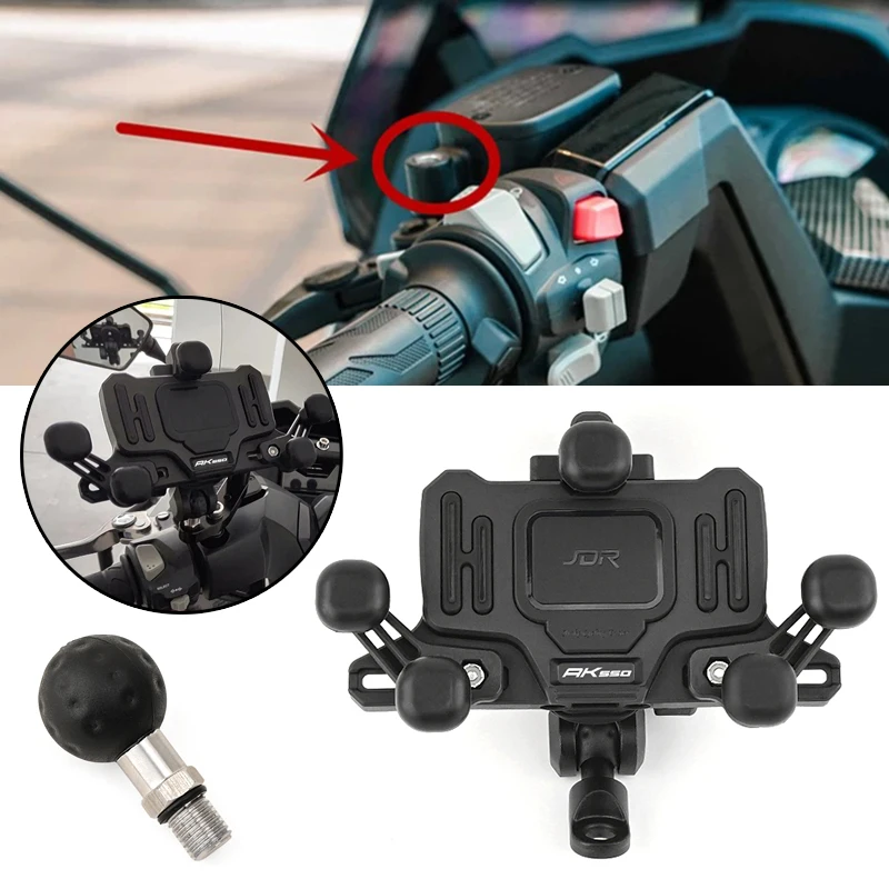 

Держатель для телефона с GPS-навигацией для мотоцикла KYMCO AK550 AK 550 2017-2024 2023 2022, с амортизатором