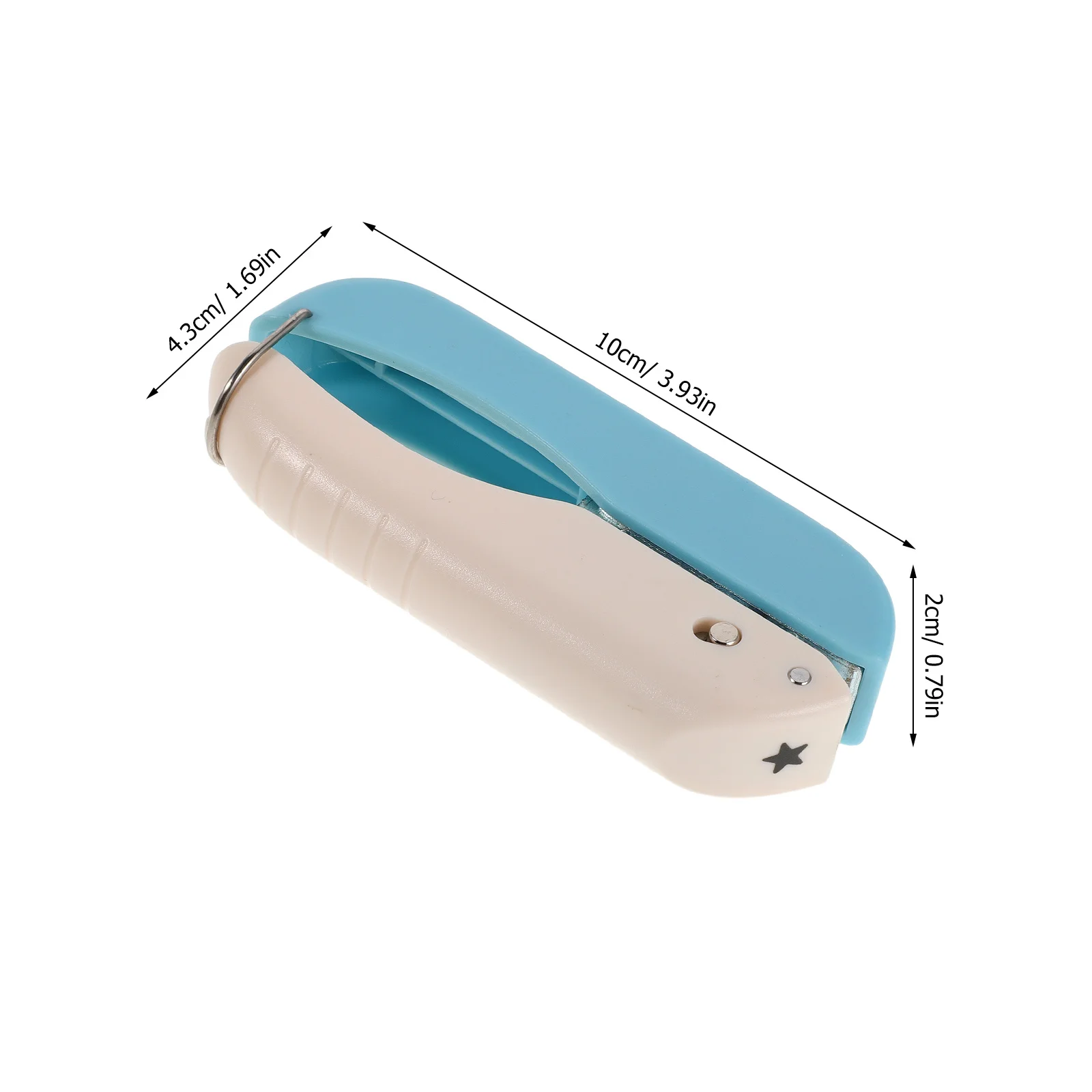 6 مللي متر ستار هول الناخس دليل يده خرامة الورق ل سجل القصاصات مخطط الموثق الحرفية مشاريع ثقب صغير الناخس القرطاسية