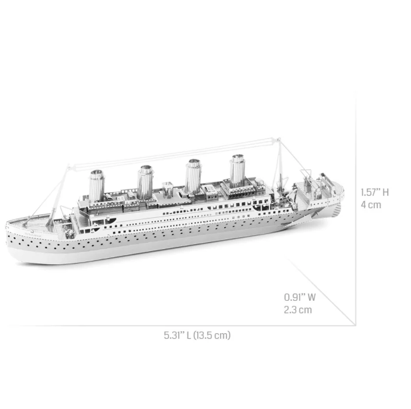 Titanic 3D Metal Puzzle Model Kits DIY Laser Cut Puzzles Jigsaw Toy For Children image 5