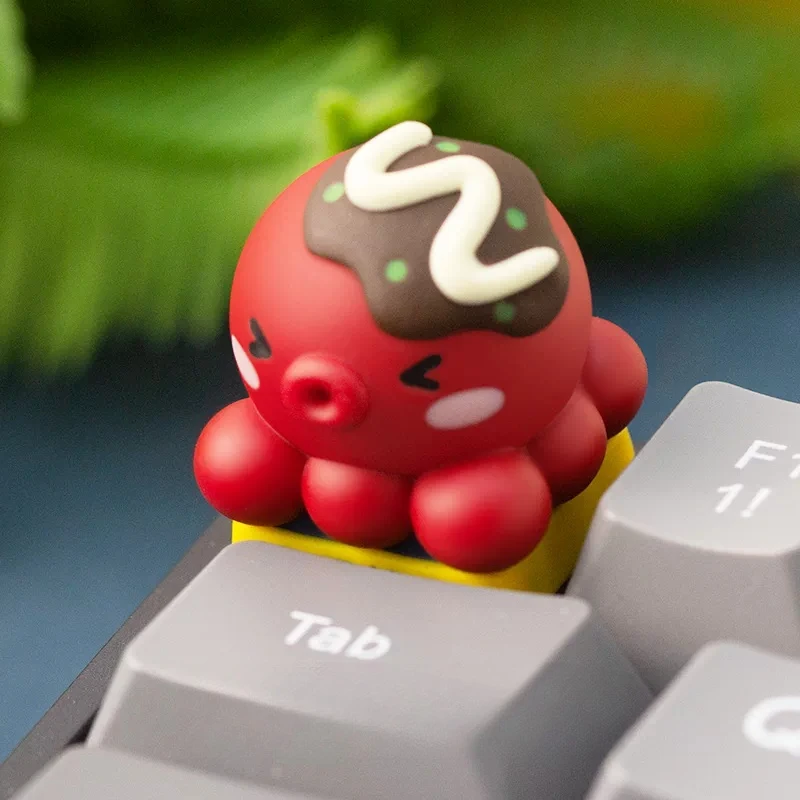 New Anime Figure ‌Octopodidae Personalized Creativity Single 3D Stereo Advanced Resin Keycaps Mechanical Keyboard Gift