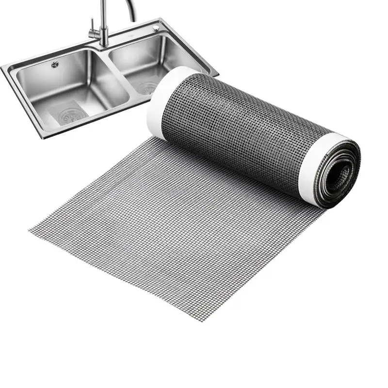 Drain Cover For Shower 4 Meters Cuttable Mesh Stopper Roll For Floor Drain Household Cleaning Accessories Drain Cover For