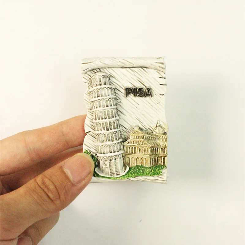 Leaning Tower of Pisa 3D refrigerator magnet Tourist souvenirs Refrigerator magnet decoration supplies collection arts and craft