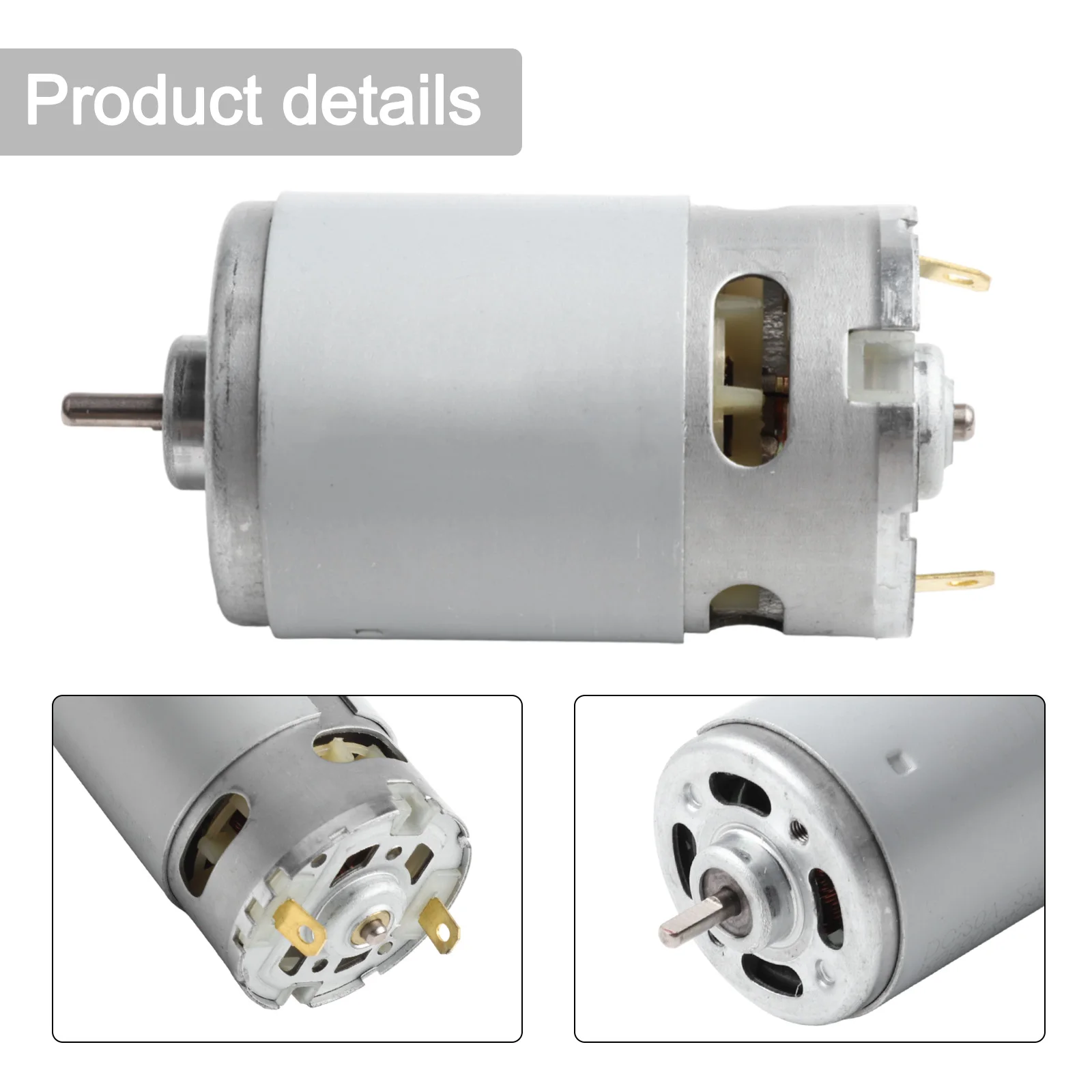 RS550 Motor 20V Electric D-Shaped Shaft Motor For Car Washing Machine Replacement Motor Spare Parts Power Tool Accessories