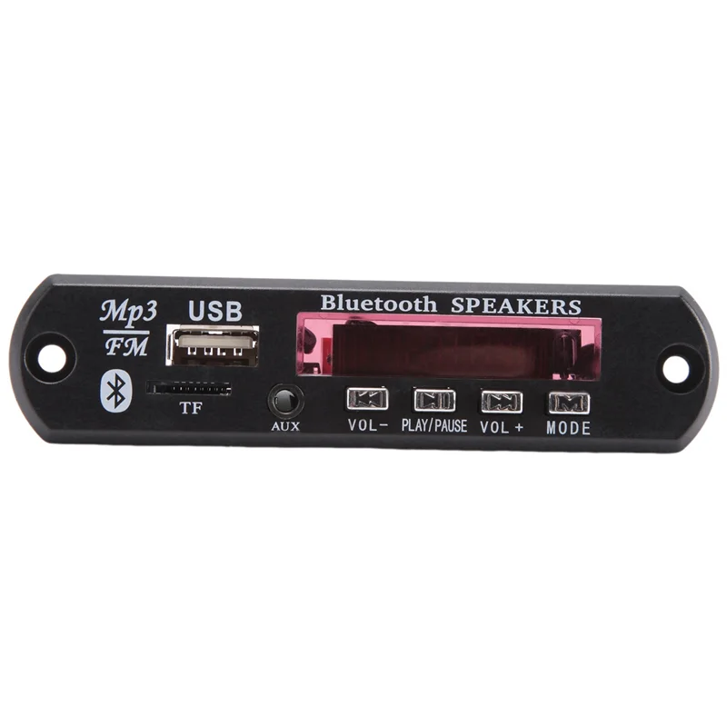 -A12R 2X Bluetooth 5,0 placa decodificadora de MP3 DC 5V 12V módulo de Radio FM para coche compatible con TF USB AUX para teléfono de coche