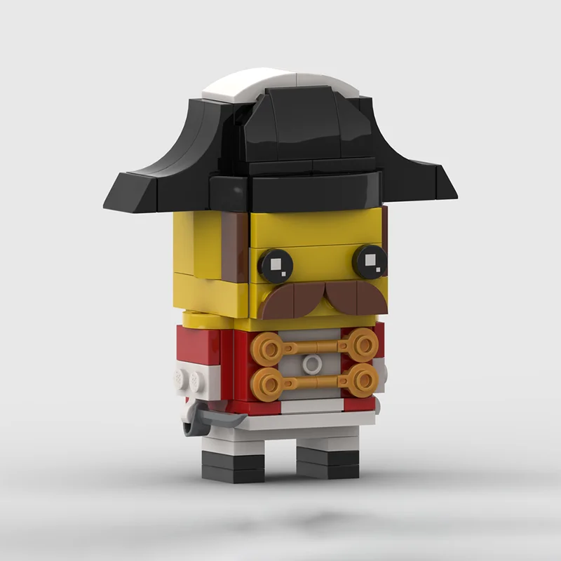 101 stücke MOC Imperial Guard Admiral BrickHeadz Piratesed Modell Bausteine Montieren DIY Weihnachten Geschenke Idee Spielzeug Kinder Geburtstag