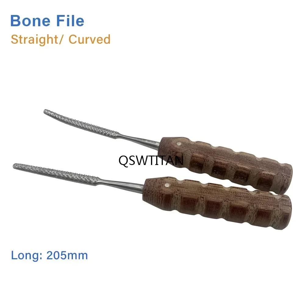 Orthopedic Bone File Grind for Bone Joint Surgical Instrument Straight Curved Orthopedic Instrument Stainless Steel