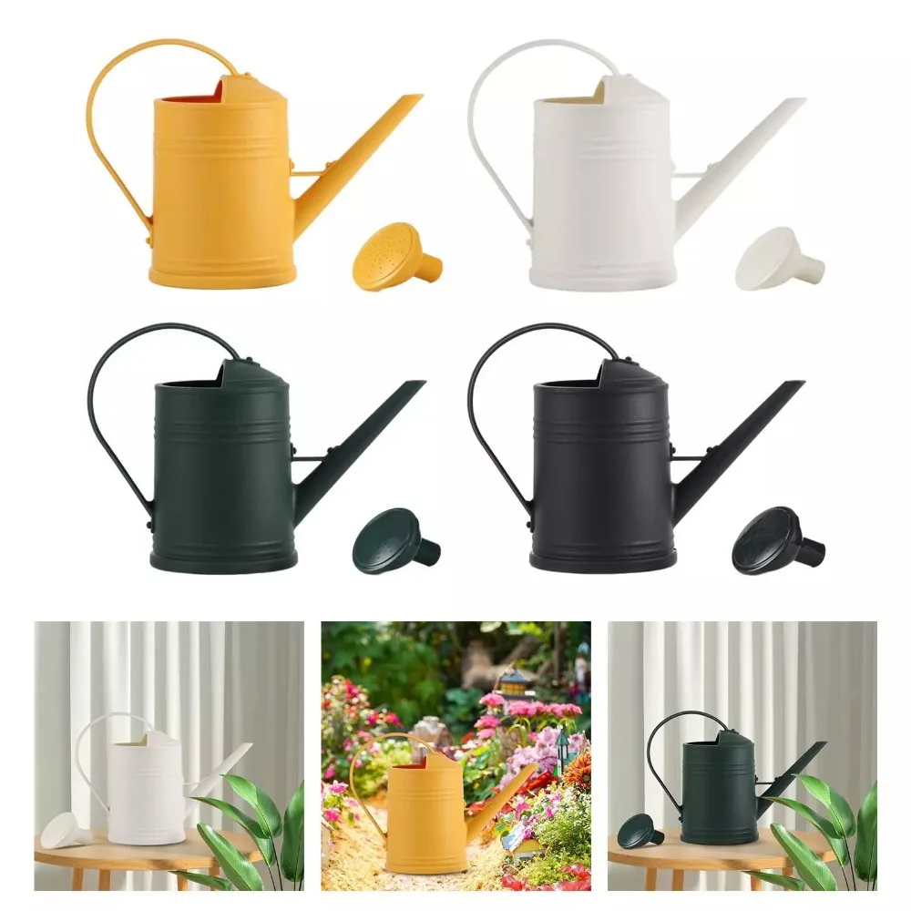 2L Watering Can Pot Plastic Long Mouth Flower Spray Water Kettle Large Capacity Garden Plants Watering Device Garden Supplies