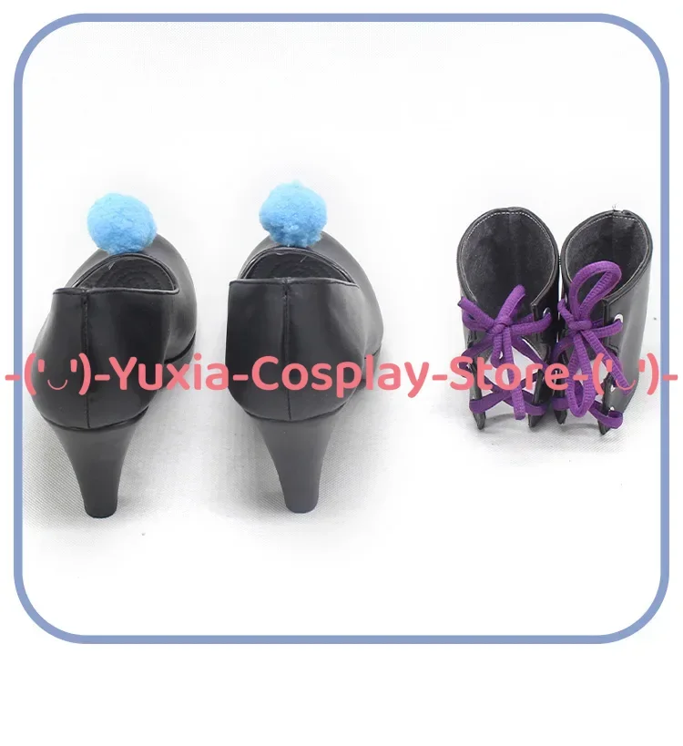 ユシアコスプレ！ アイドルマスター トコロ メグミ コスプレ靴 アニメキャラクター小道具 PU レザーブーツ ハロウィン カーニバル パーティー コスチューム