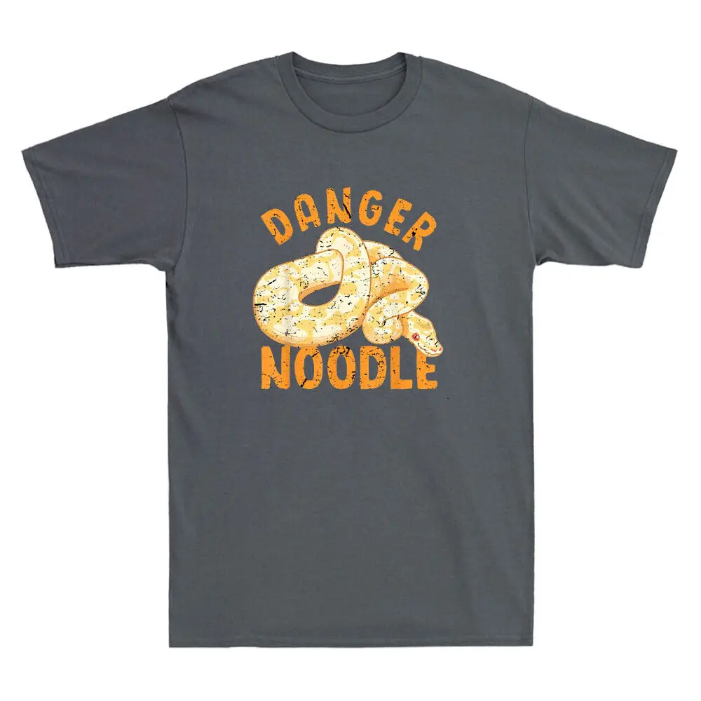 Danger Noodle Snake Funny Snakes Meme Snek Ball Python Vintage Men's T-Shirt Tee