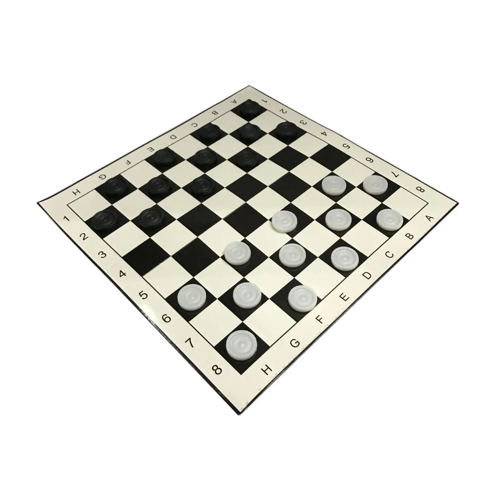 Checkers Board for Kid Strategy Game Foldable Chessboard for Home Barbecue