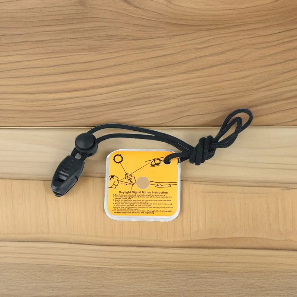 

2 Pcs Outdoor Survival Reflector Kayak Signal Mirror Multifunctional Flash Accessories Acrylic for Emergency