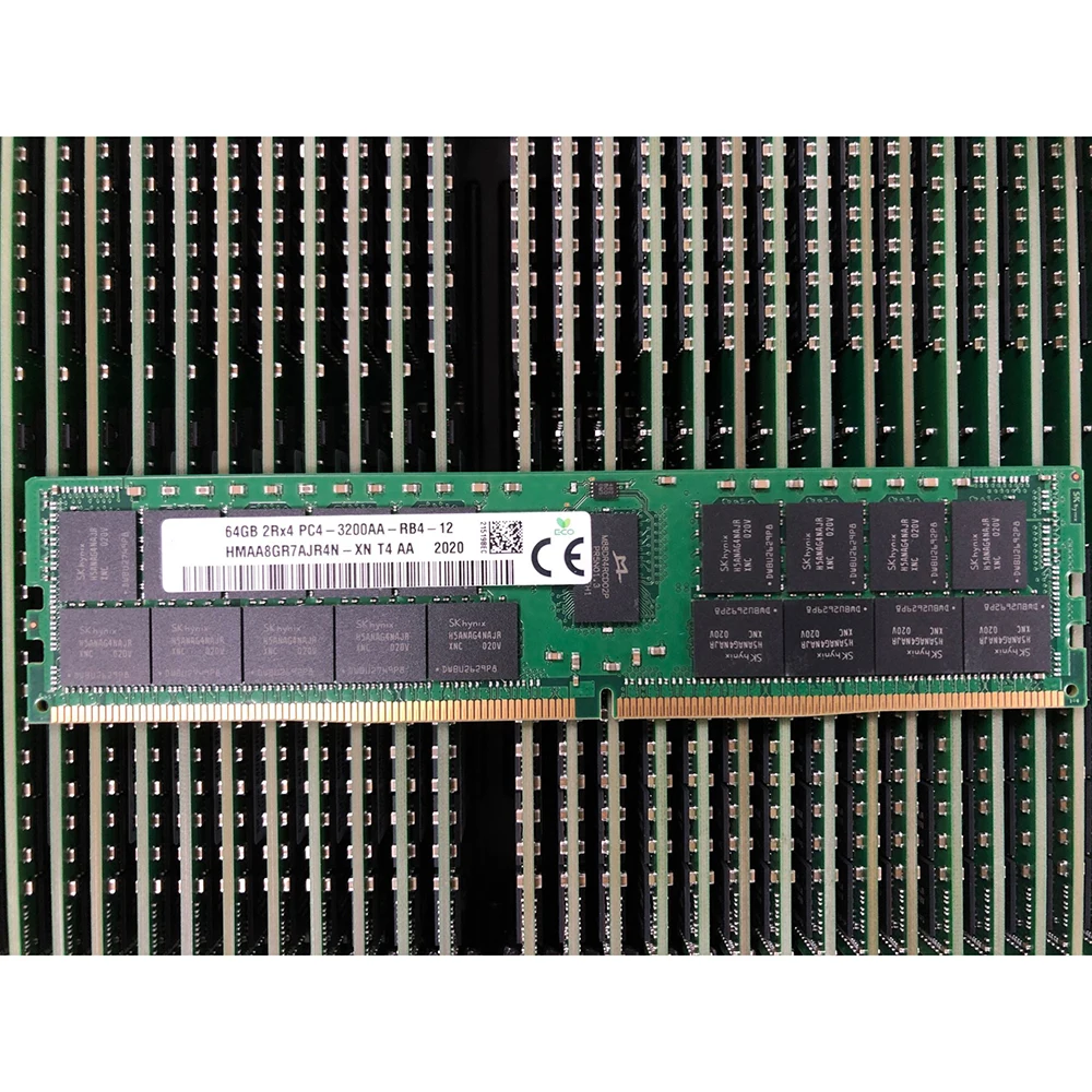 1PCS RAM 64G 64GB 2RX4 PC4-3200AA REG ECC Memoria HMAA8GR7AJR4N-XN di alta qualità