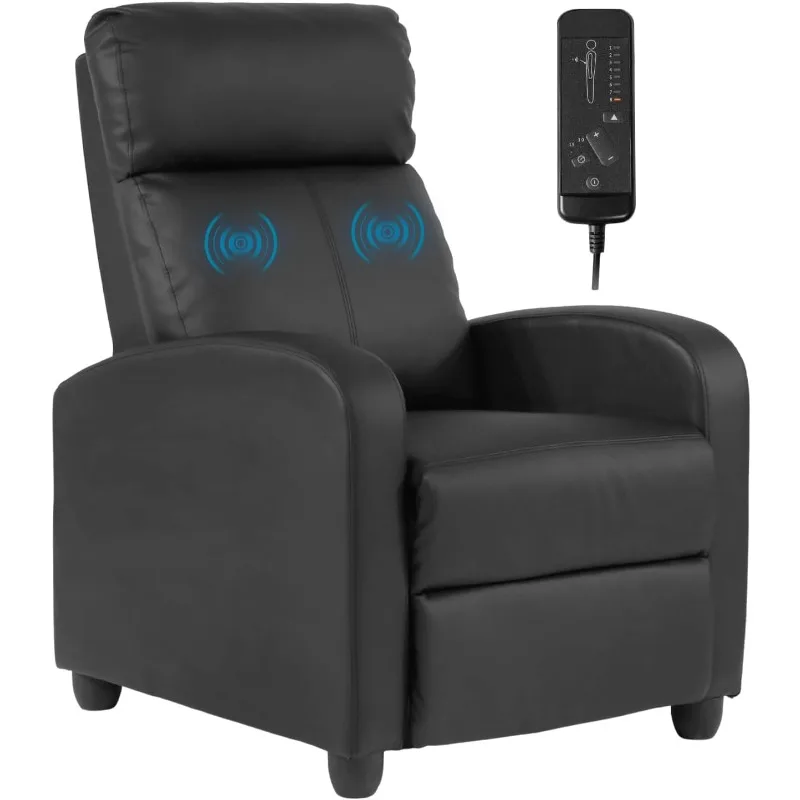 

Massage Reclining for Adults Massage Recliner Chair for Living Room Recliner Sofa Winback Single Sofa Home Theater Seating w/Foo
